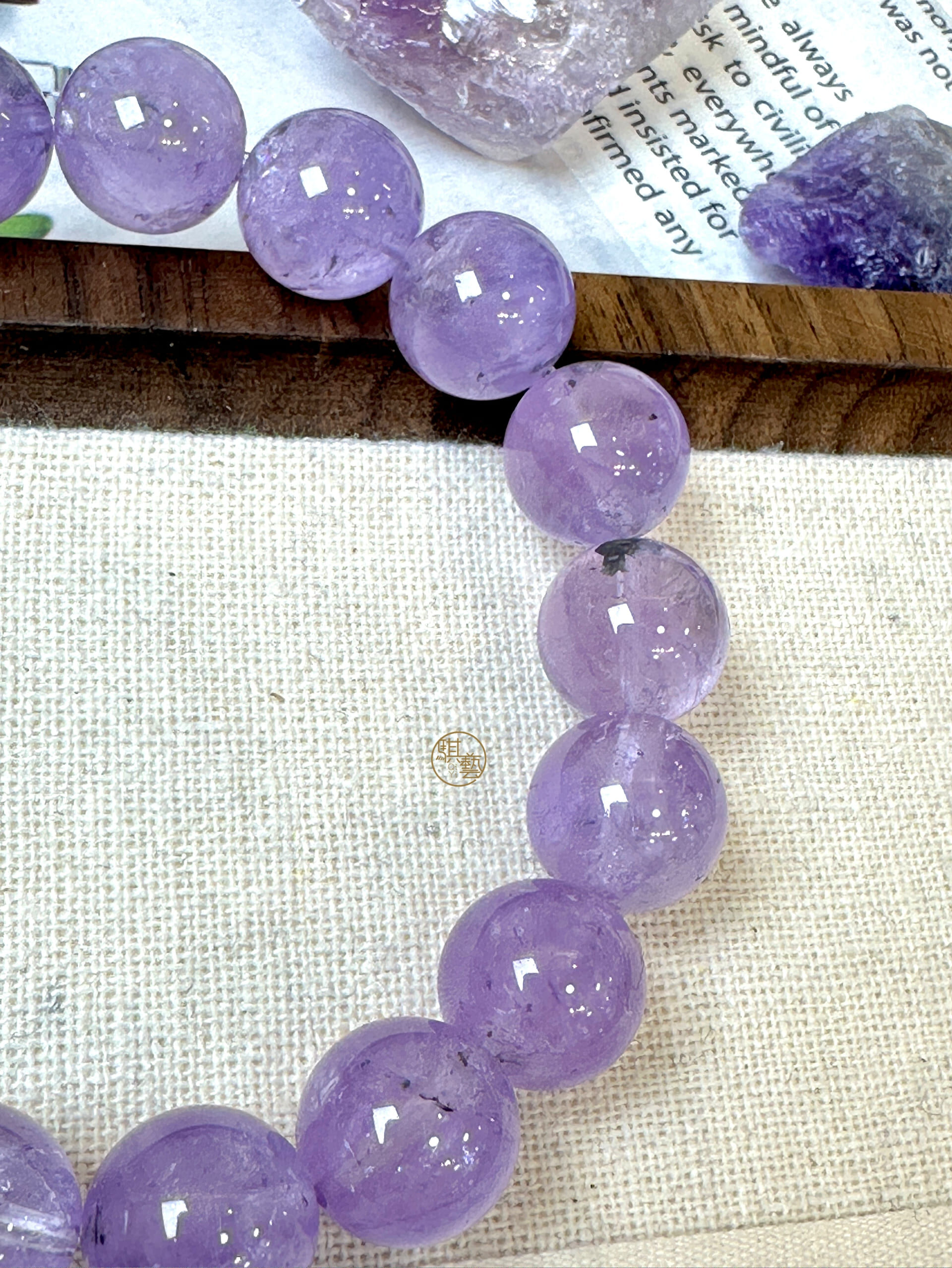 紫閃靈手串 12.3mm｜能量淨化 × 直覺提升 × 深層保護