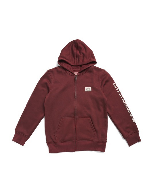 【直播】LEVIS LL112639 男童Full Zip外套(紅色)