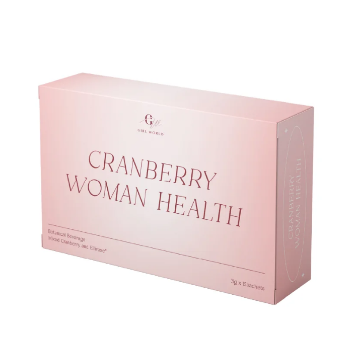 UU07 Cranberry Woman Health 專利女性調理粉(1盒15包) $108/1盒 $320/4盒 $700/10盒 $2040/30盒  (UU06-UU08任選優惠) 馬來西亞制造