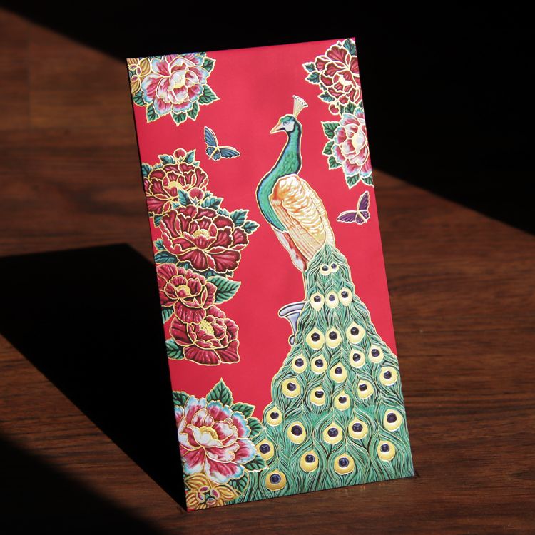 花磚紅包袋6入組