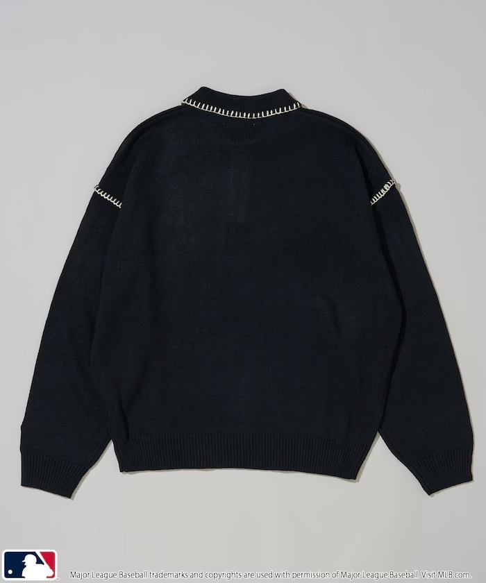 【預購】MLB 愛心LOGO 反車縫線針織上衣 3色 3139220800052