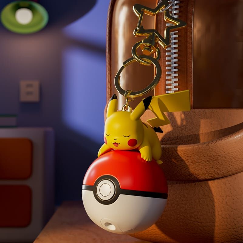 寵物小精靈 比卡超 | 發光精靈球掛件鎖匙扣 | 飾物