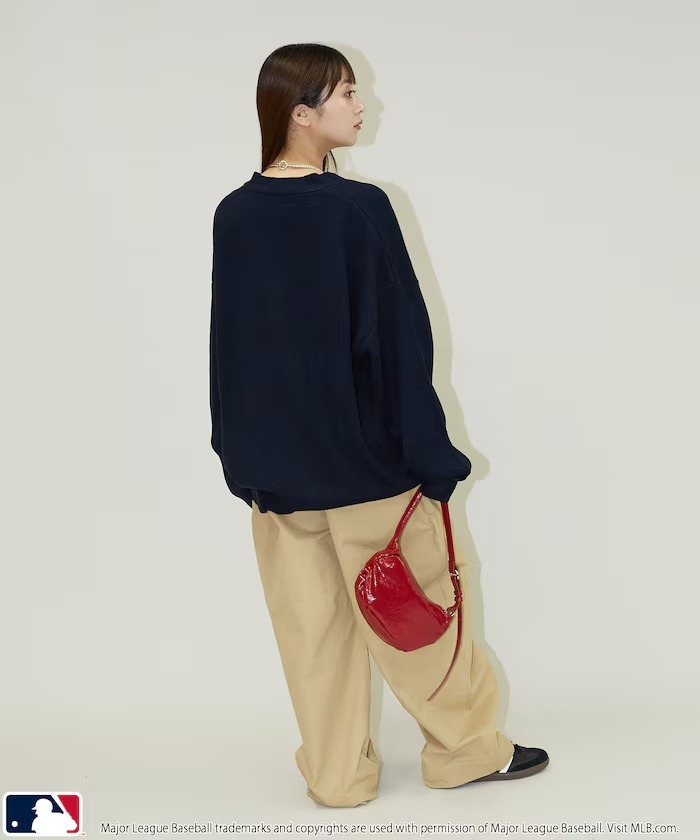 【預購】MLB 小花 大口袋針織外套 3色 3135375300002