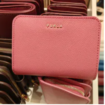 [U] FURLA BLUSH PINK WP004430016YP00A0054JVX CLASSIC S COMPACT WALLET - VITELLO ANDROMEDA, 8050597682464 (UF213)