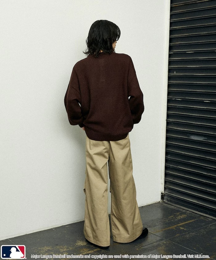 【預購】MLB 刺繡LOGO 針織上衣 3色 3139220800057