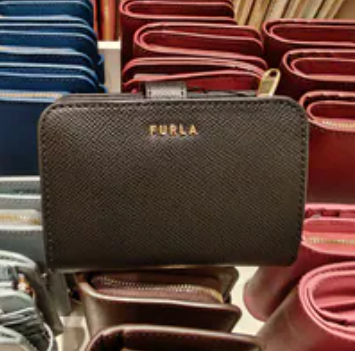 [U] FURLA NERO WP0044300104S00A0054JVX CLASSIC S COMPACT WALLET - VITELLO ANDROMEDA, 8050597513546 (UF216)