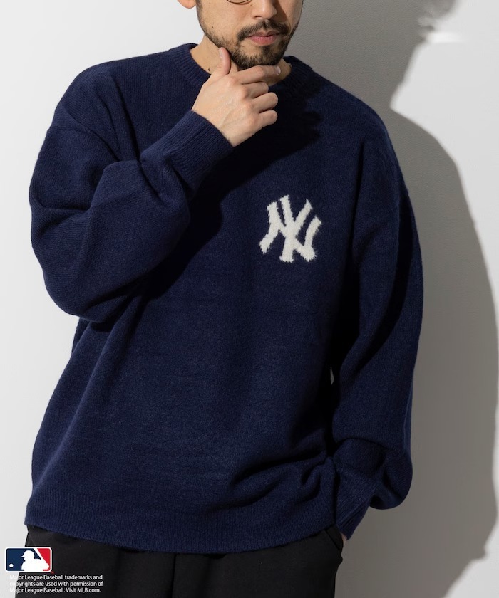 【預購】MLB 圓領毛衣 3色 1030248901921