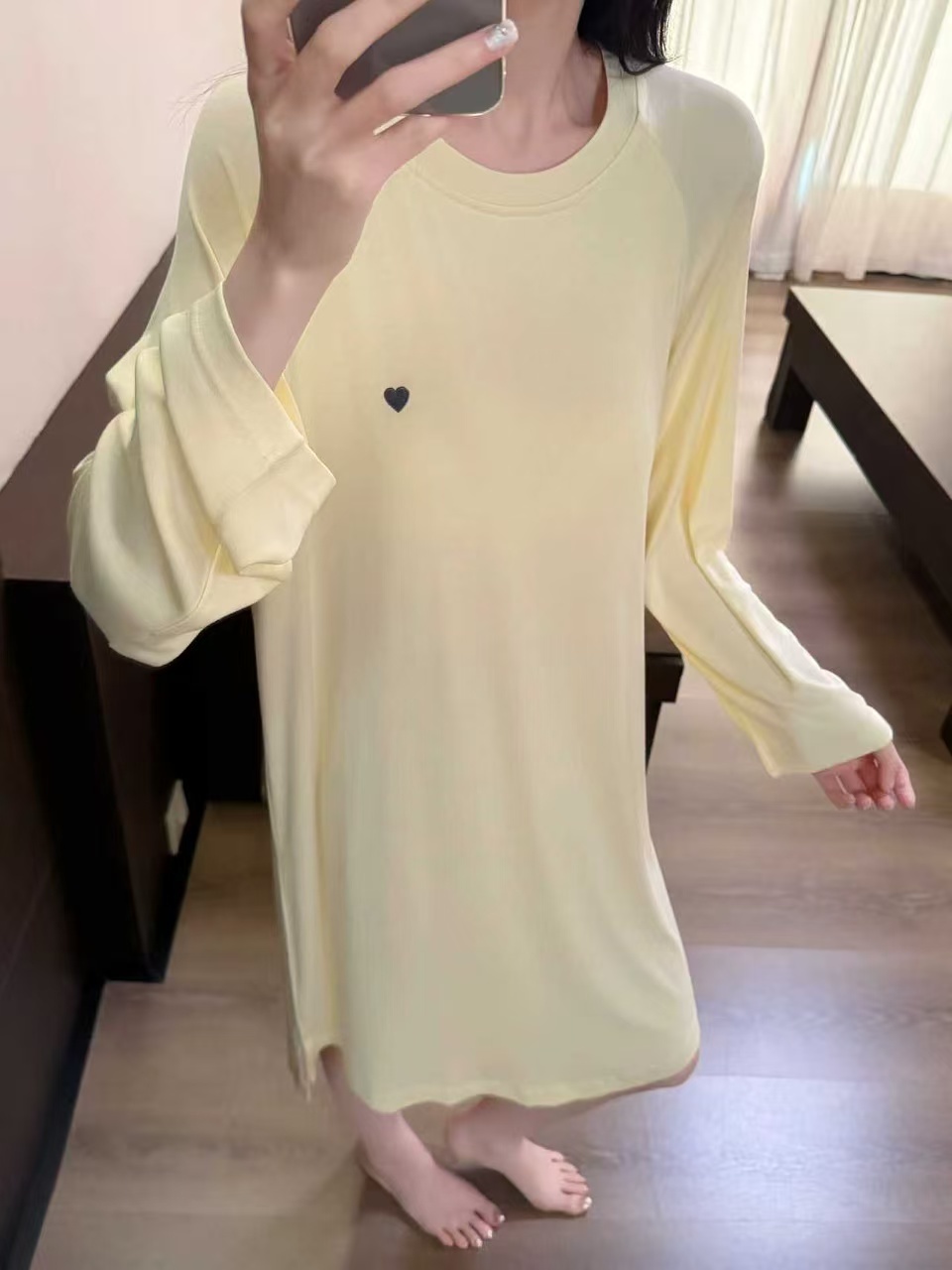 🎈K3289  ▶️愛心懶人裙 胸垫不可拆👉B:cm L:cm