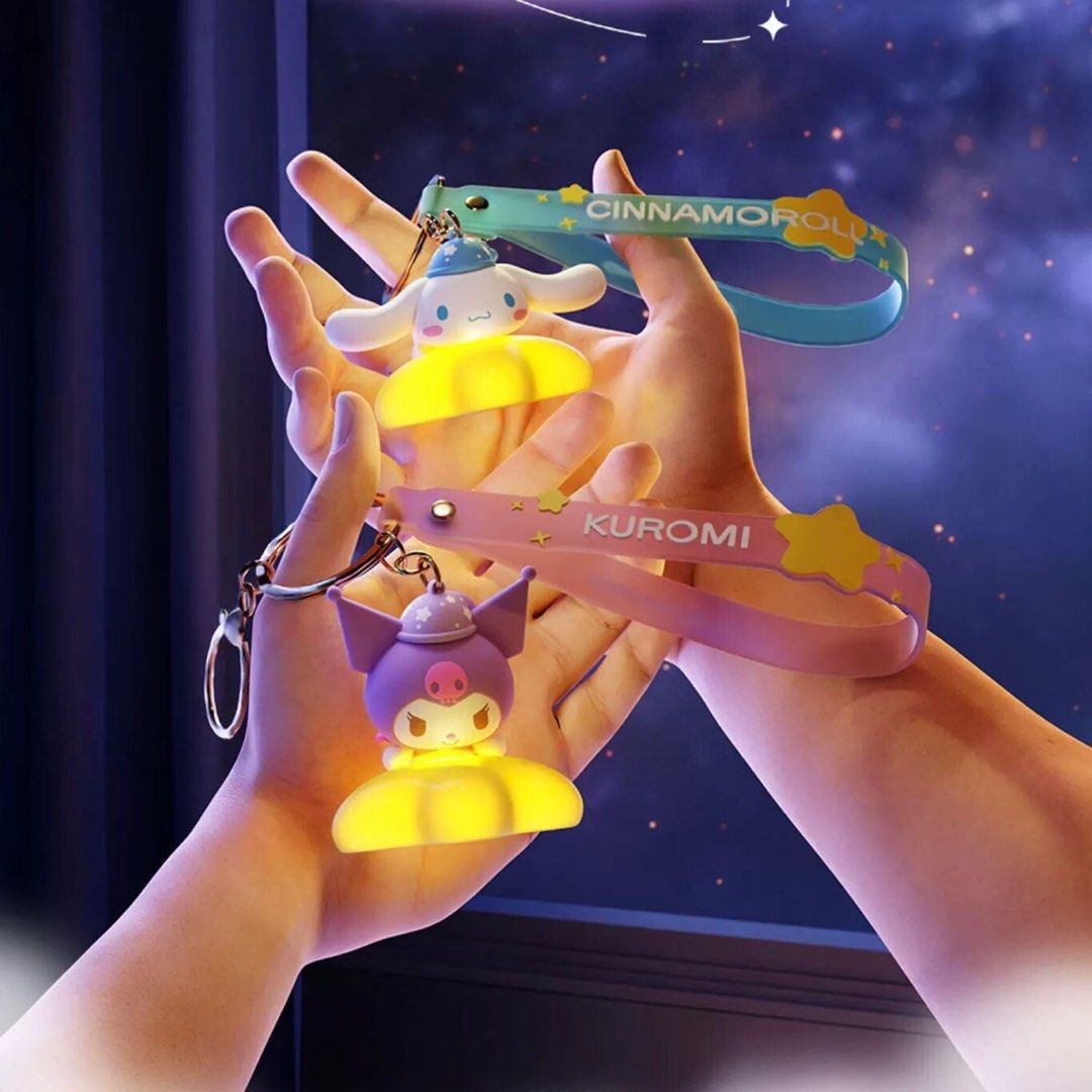 PC狗 Sanrio | 星星小夜燈系列-發光掛件鎖匙扣 | 飾物