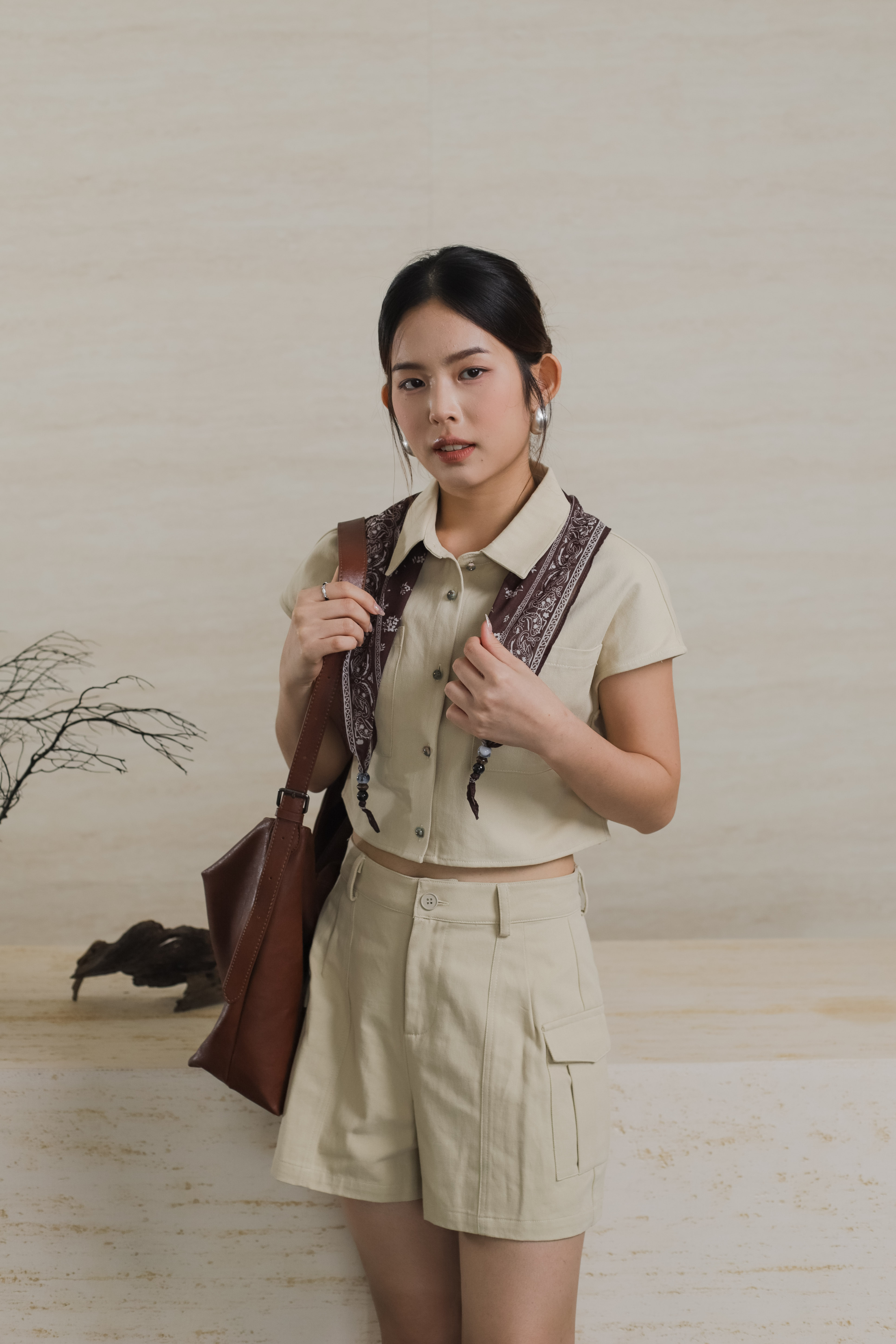 Rueng Dropshoulder Top Sand - 2562BSSAN