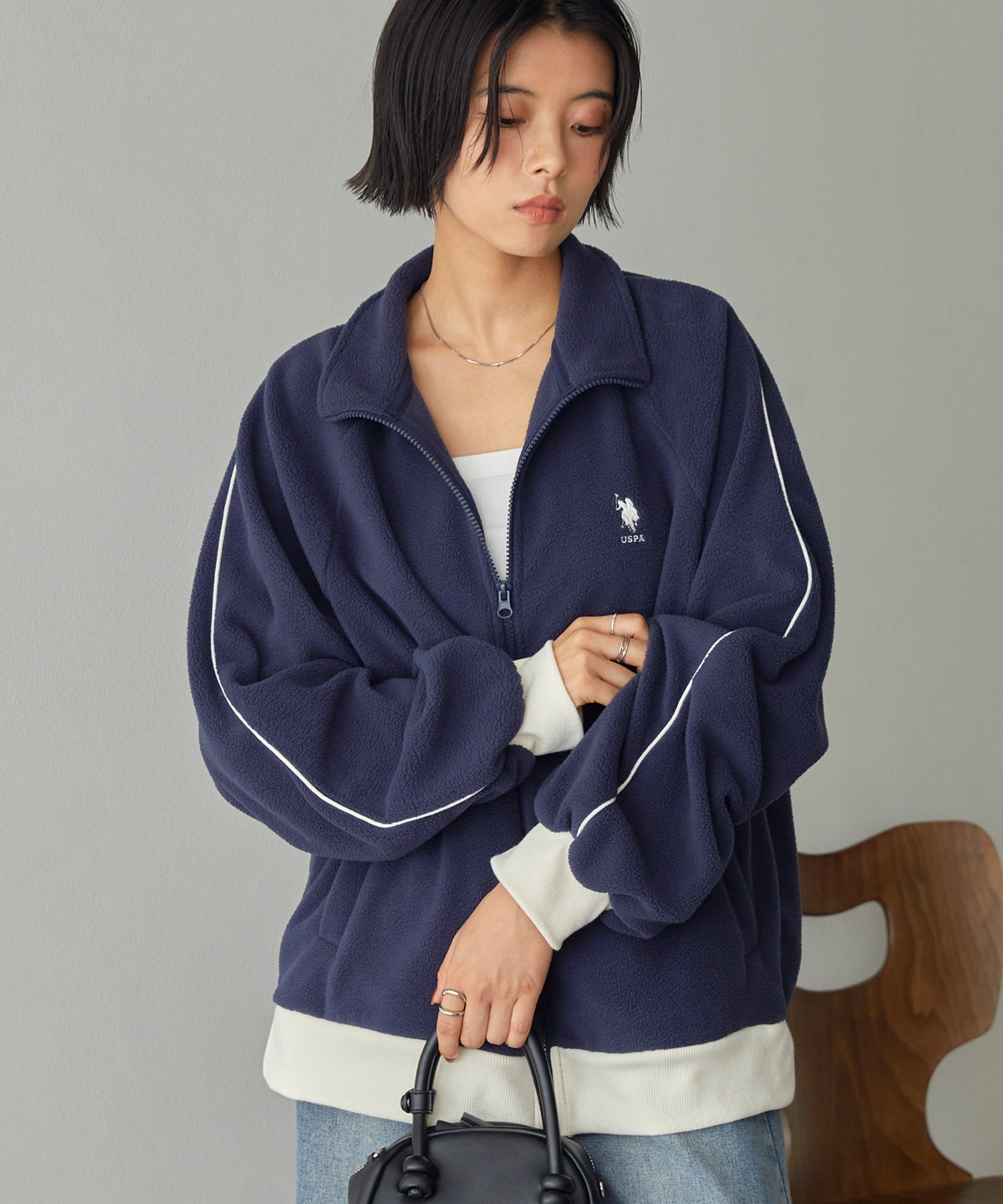 預購┃U.S. POLO ASSN. 刺繡 抓絨 運動 外套