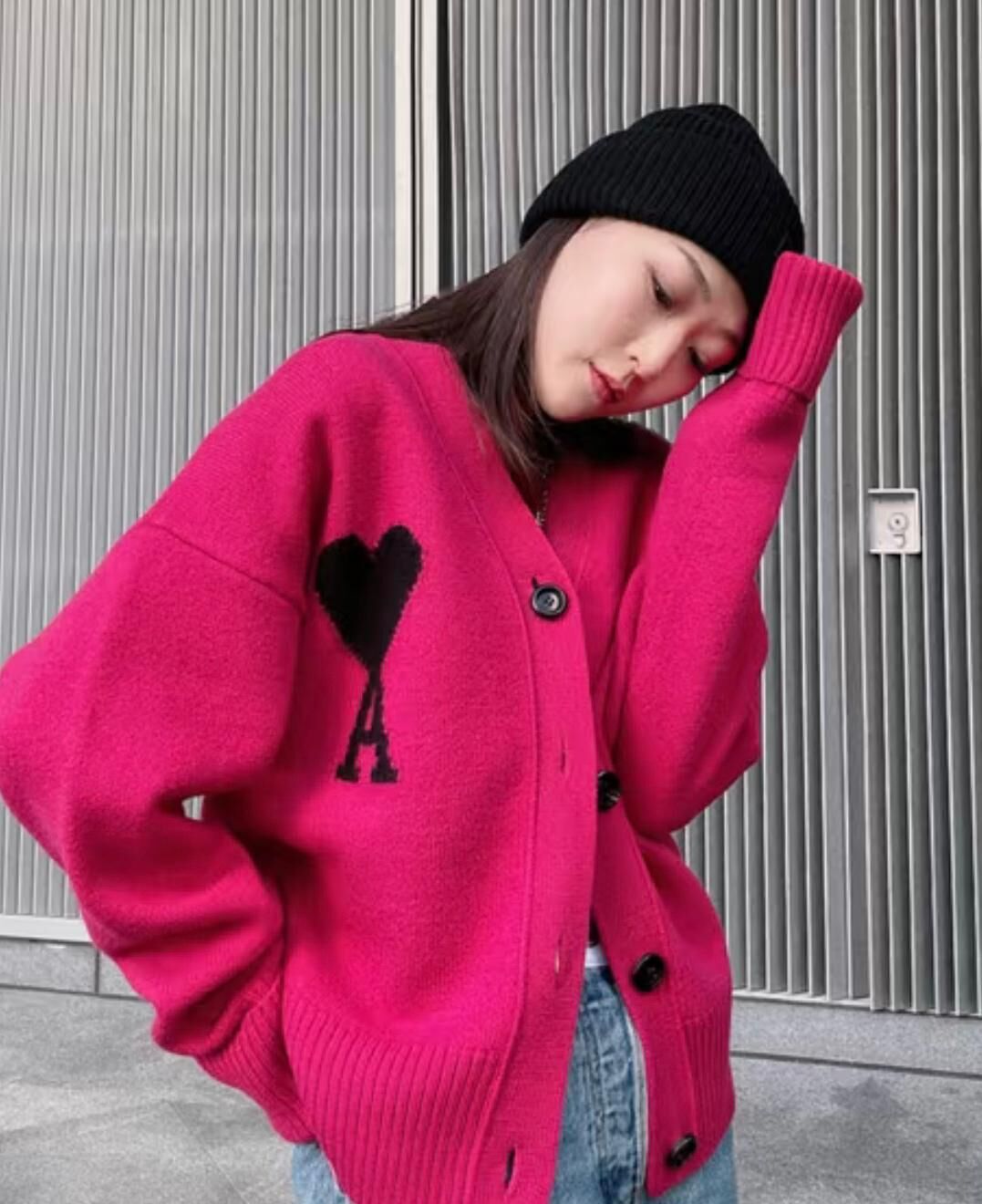 【預購】Ami K1126101 線衫外套