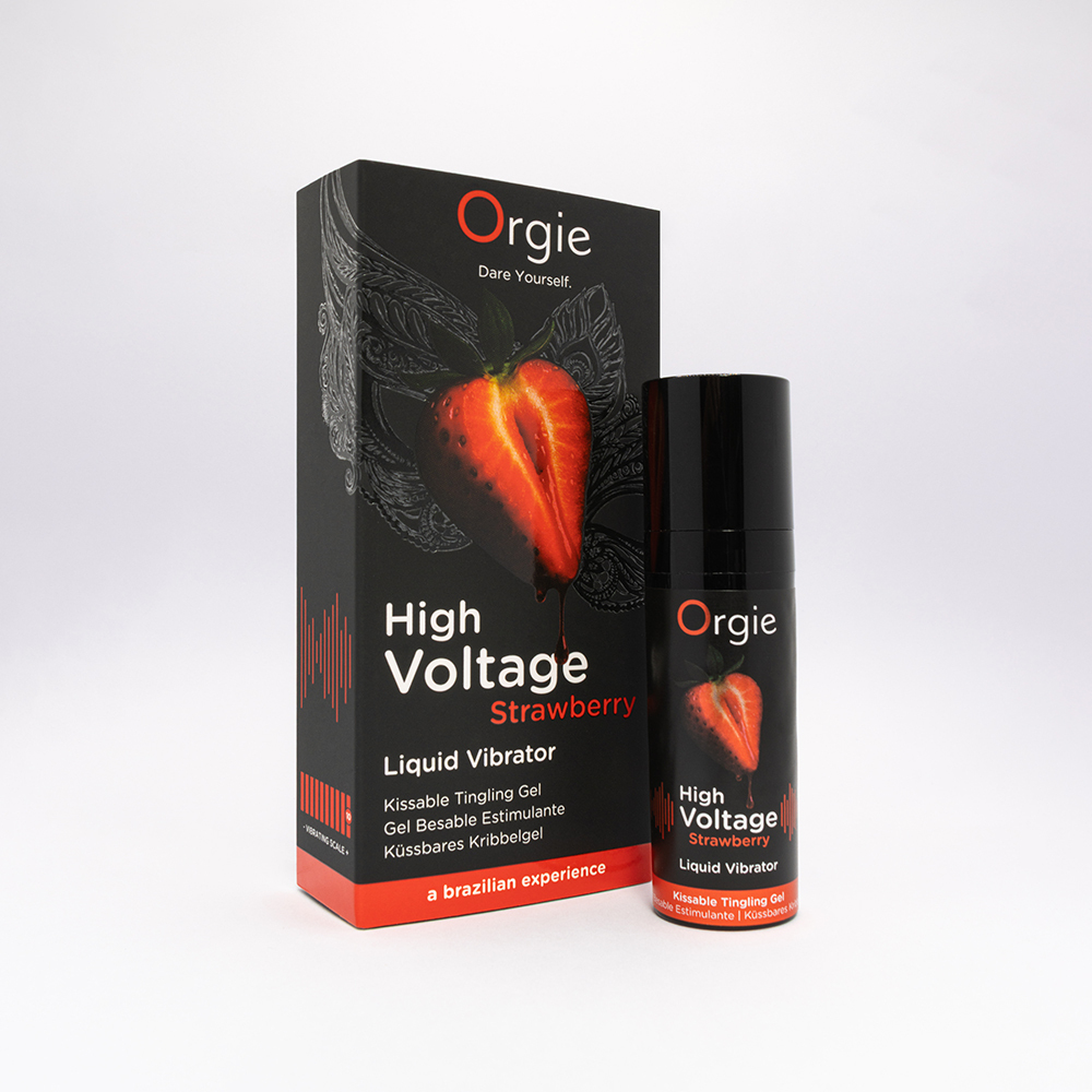 葡萄牙 Orgie High Voltage Strawberry 小黑瓶跳動式快感增強液 草莓味