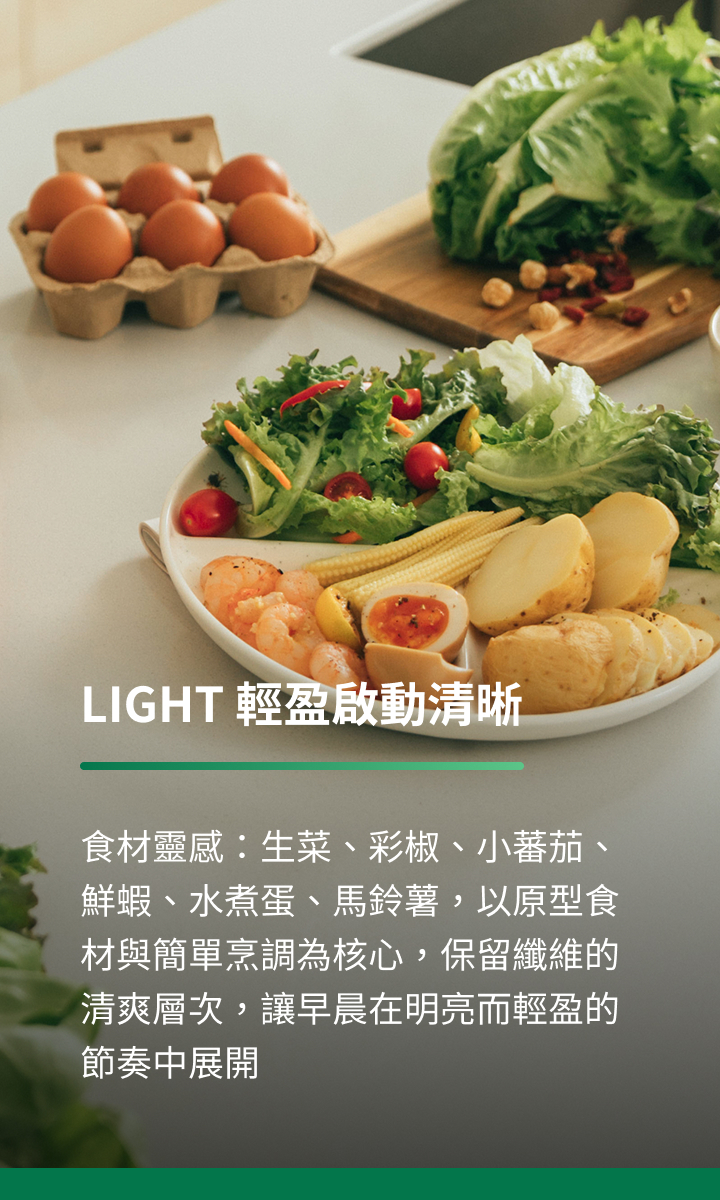 211 飲食法餐盤示範｜LIGHT 輕盈啟動清晰