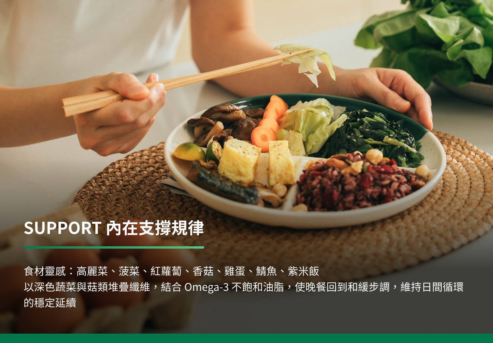 211 飲食法餐盤示範｜SUPPORT 內在支撐規律