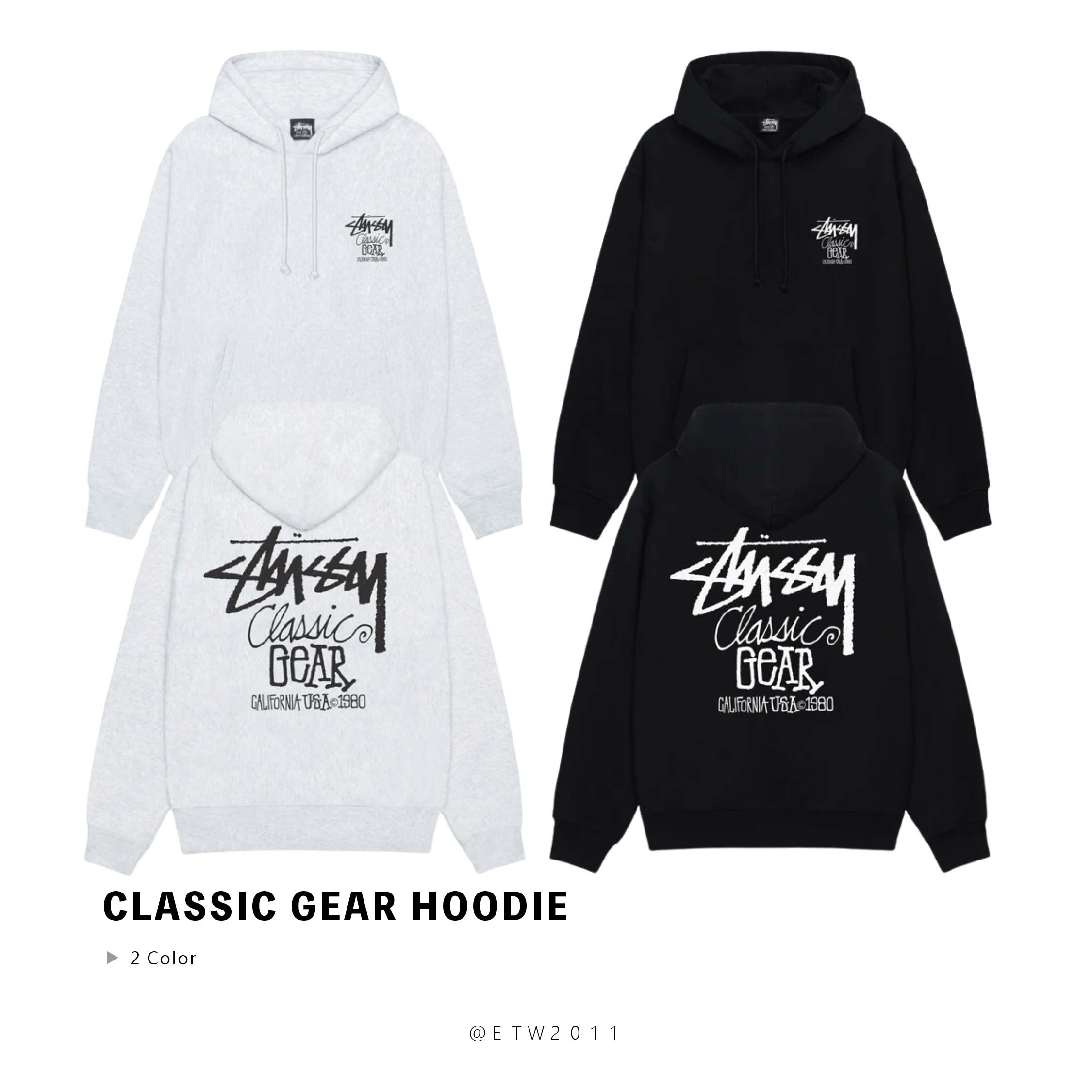 ☆ETW☆【EASY TO WEAR】Stussy 25FW CLASSIC GEAR HOODIE 秋冬 帽T 長袖 字體