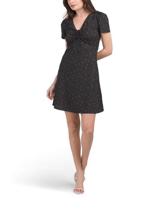 【直播】LEVIS LL112655 女裝 Delray Short Sleeve Virgo Ditsy Caviar Mini 連身裙