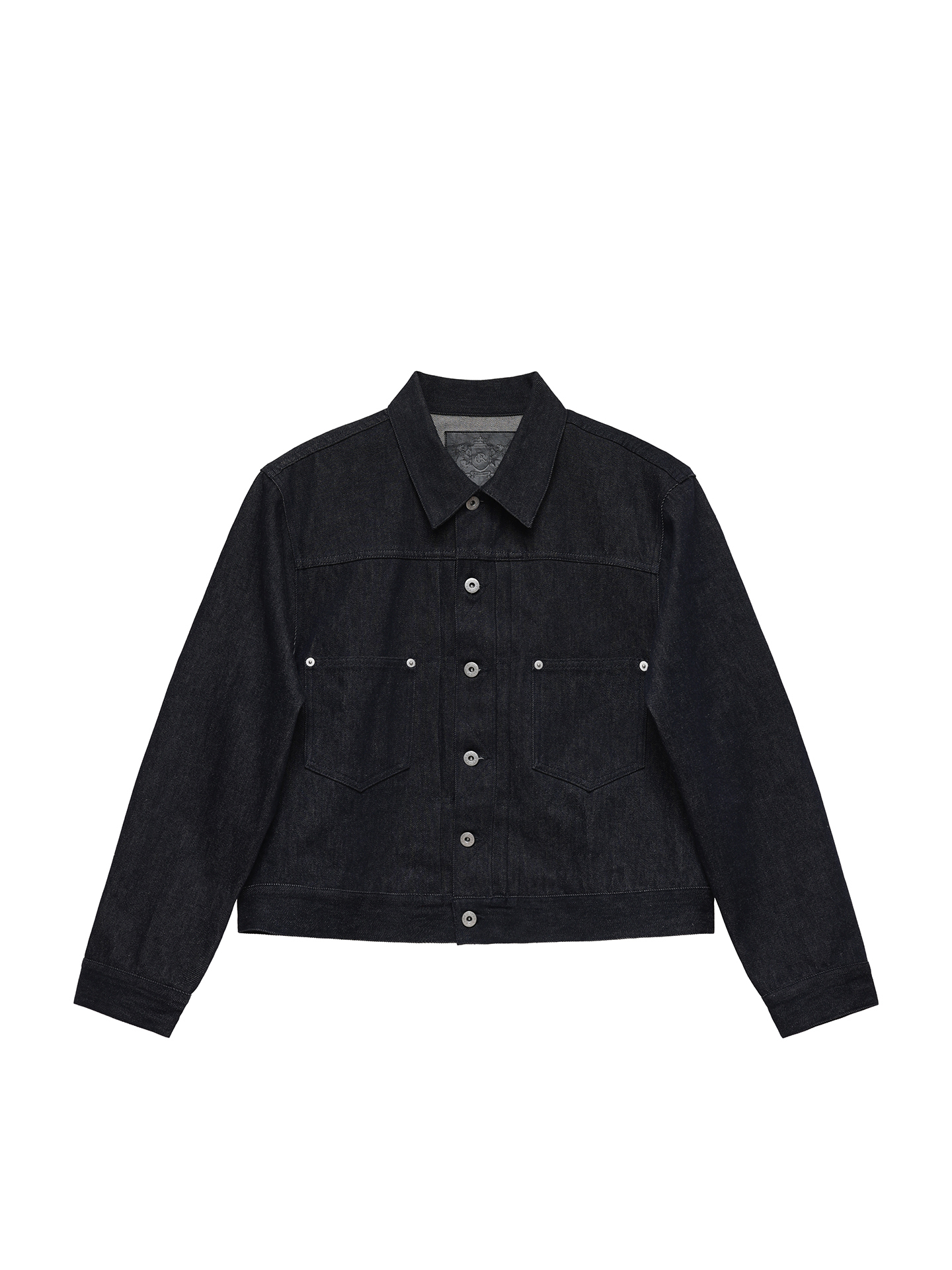 6cRAyon 11.3oz Indigo Blue Non-Fade Short Denim Jacket