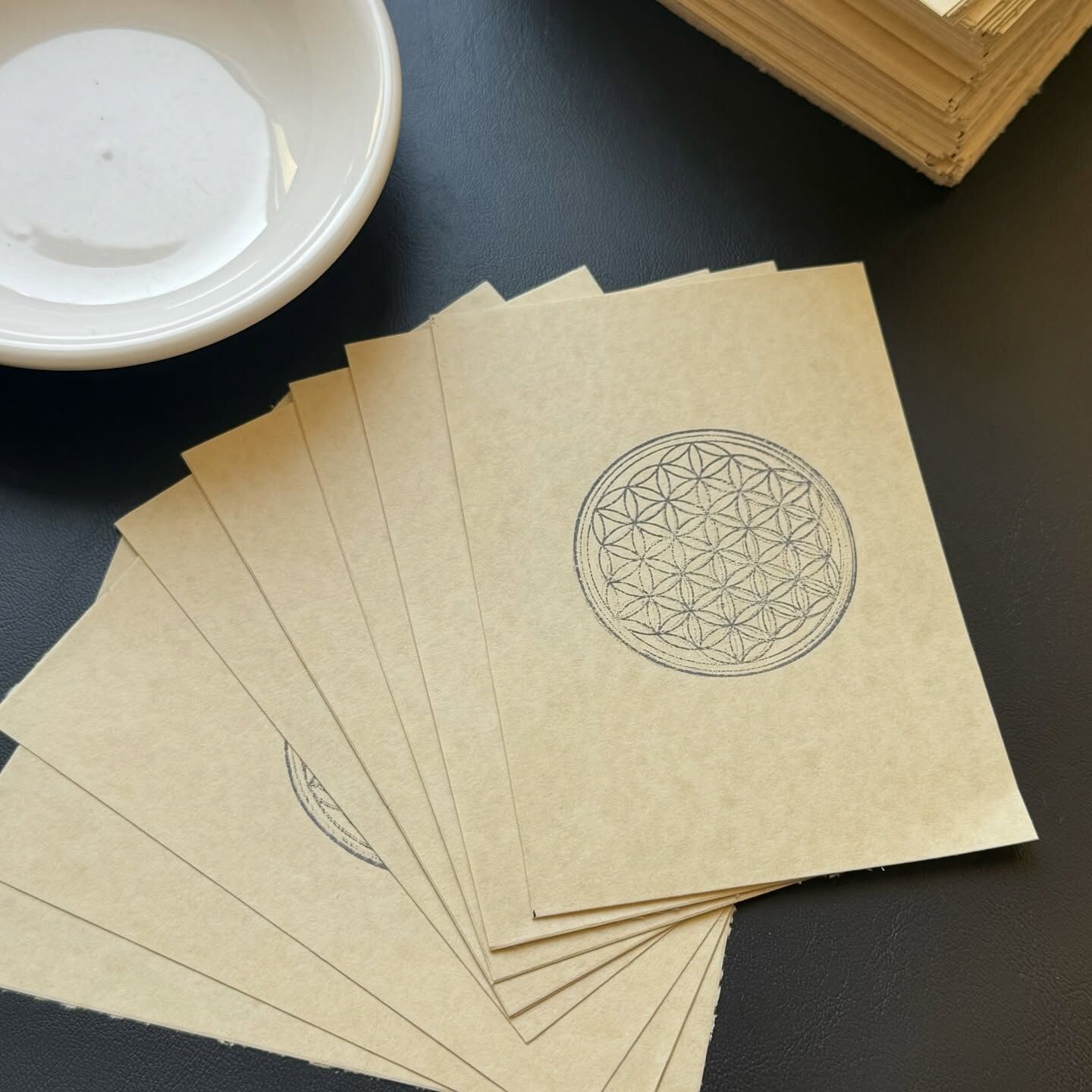 [原石] 生命之花圖騰 許願紙 一組 12 張 原石自製款