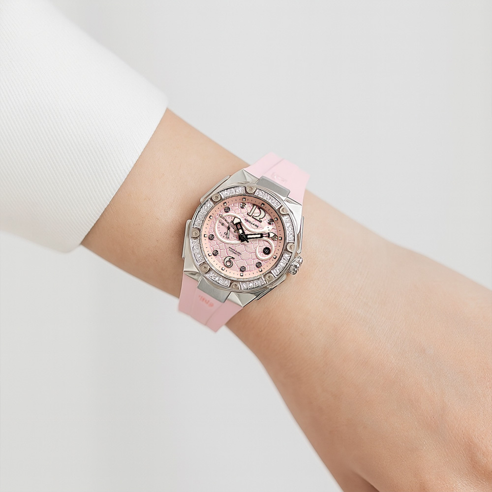 (預購)【NSQUARE】蛇后系列 日本機芯 鑲嵌 施華洛世奇水鑽 蟒蛇紋 自動 機械 腕錶 L0472-N48.9