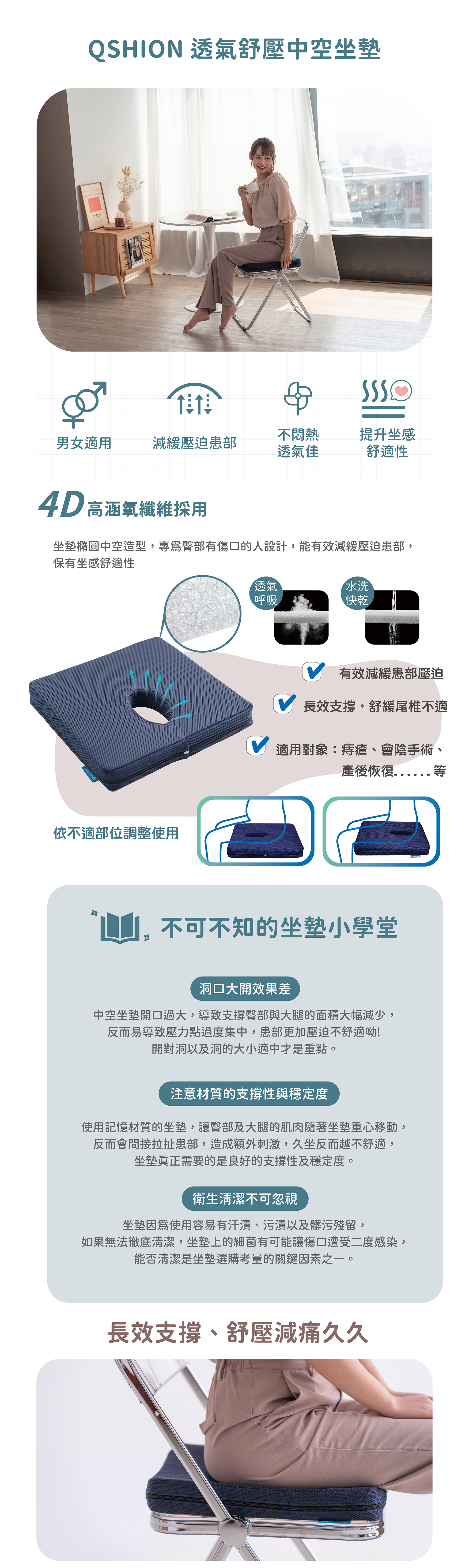 透氣釋壓中空坐墊商品詳細資訊-1