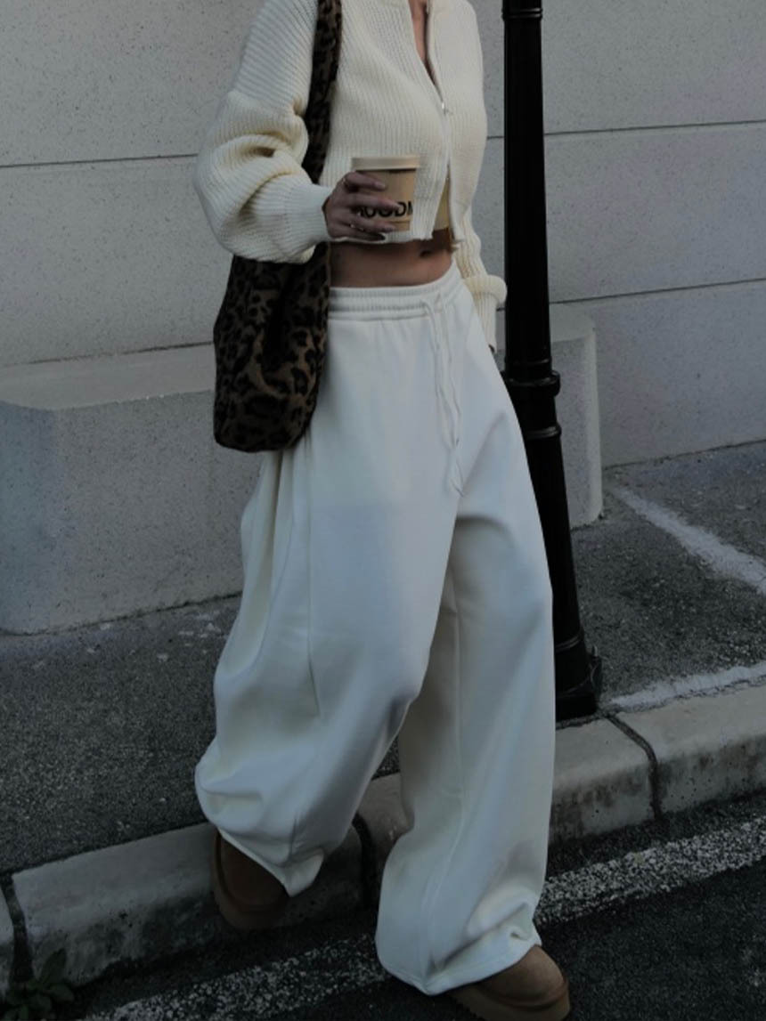 厚磅內刷絨寬版棉褲*3色