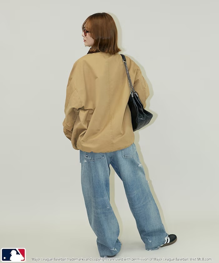 【預購】MLB 撞色翻領工裝外套 3色 3151220800034