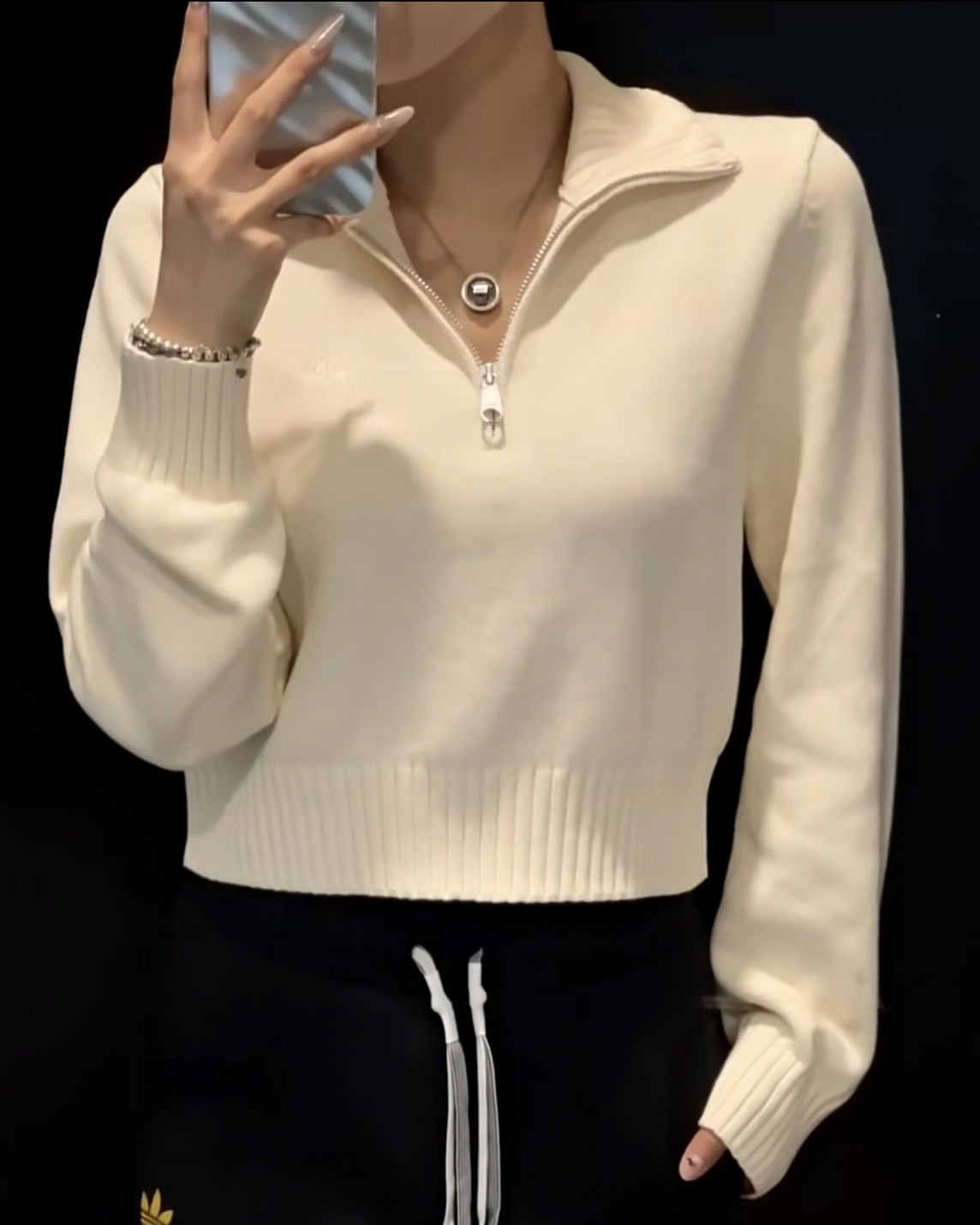 【預購】ADIDAS ORIGINALS PREMIUM ESSENTIALS HALF ZIP 2色 IJ8296