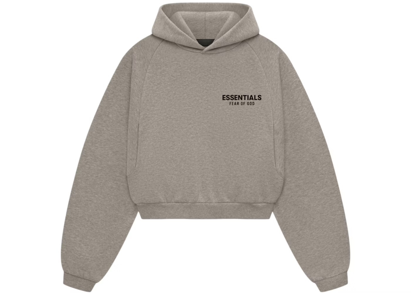 限量現貨 Fear of God Essentials Hoodie 短版女款 深灰