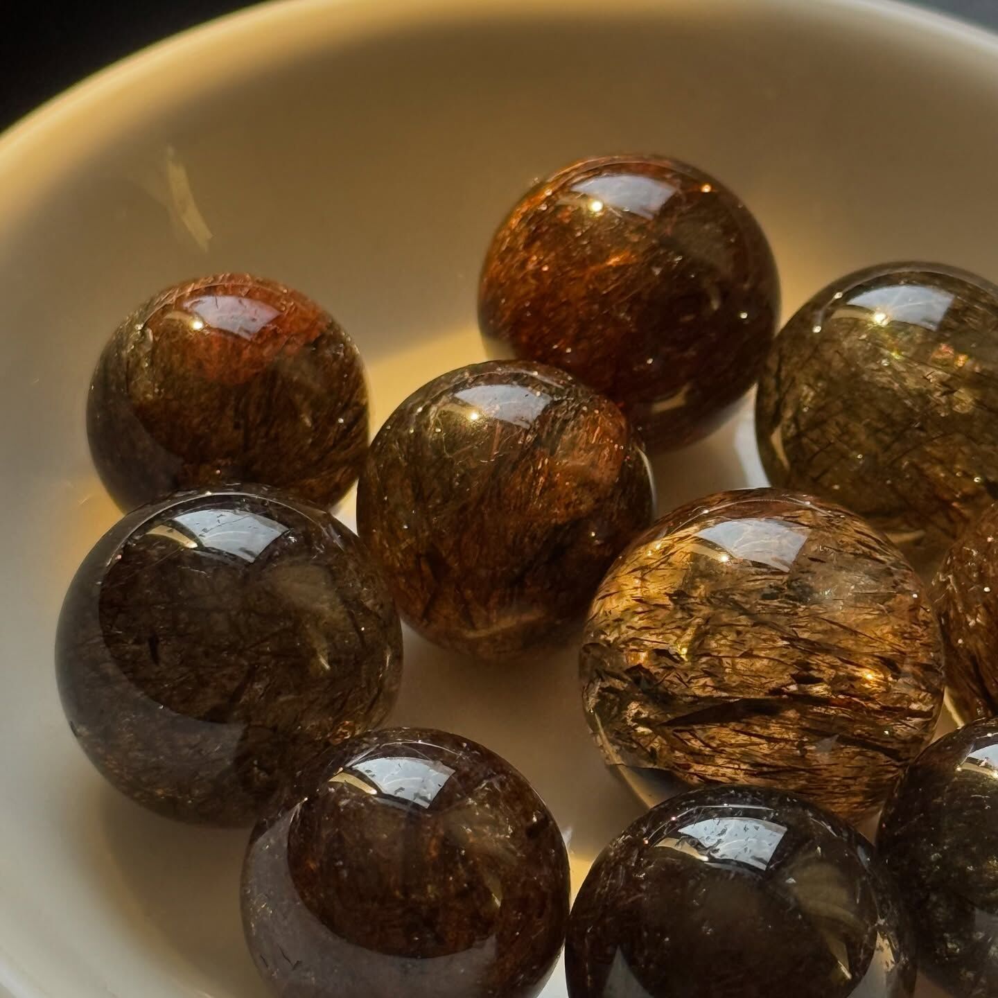 [原石] 滿盆 黑金超七 水晶球