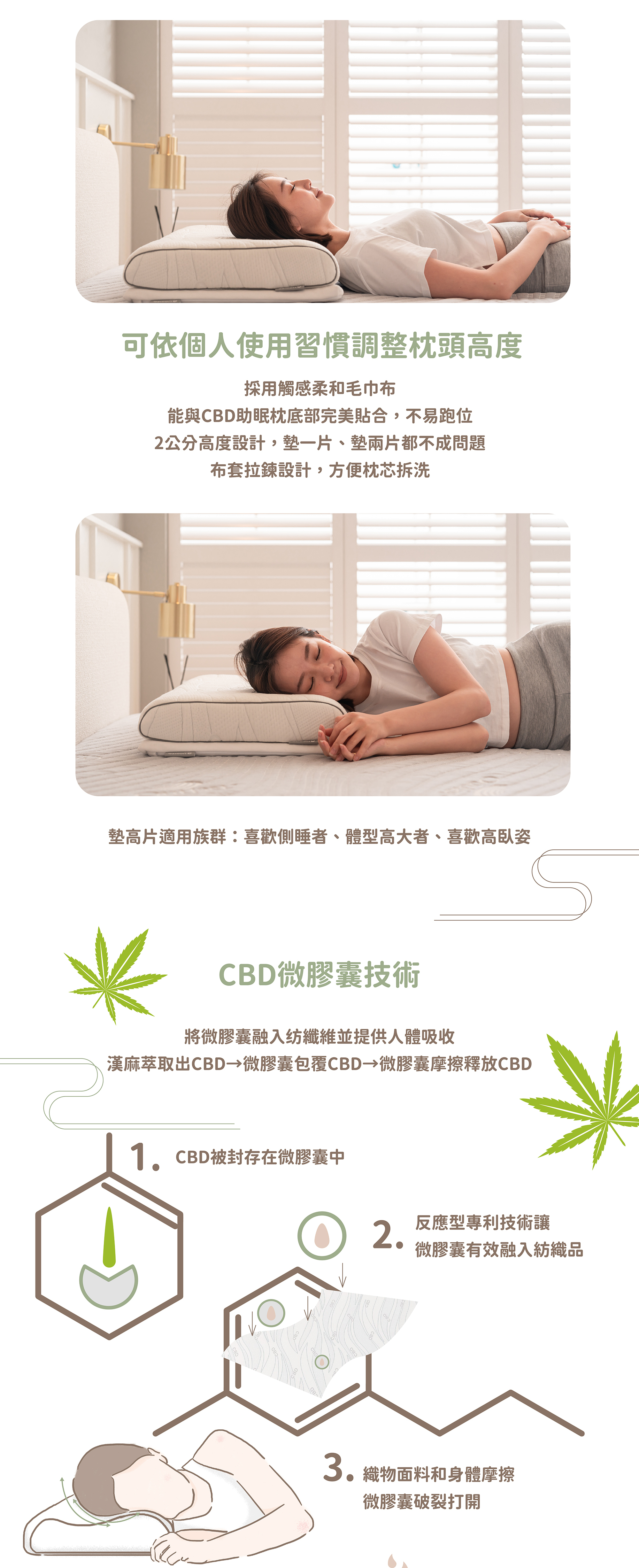 CBD助眠枕麵包型商品詳細資訊-2