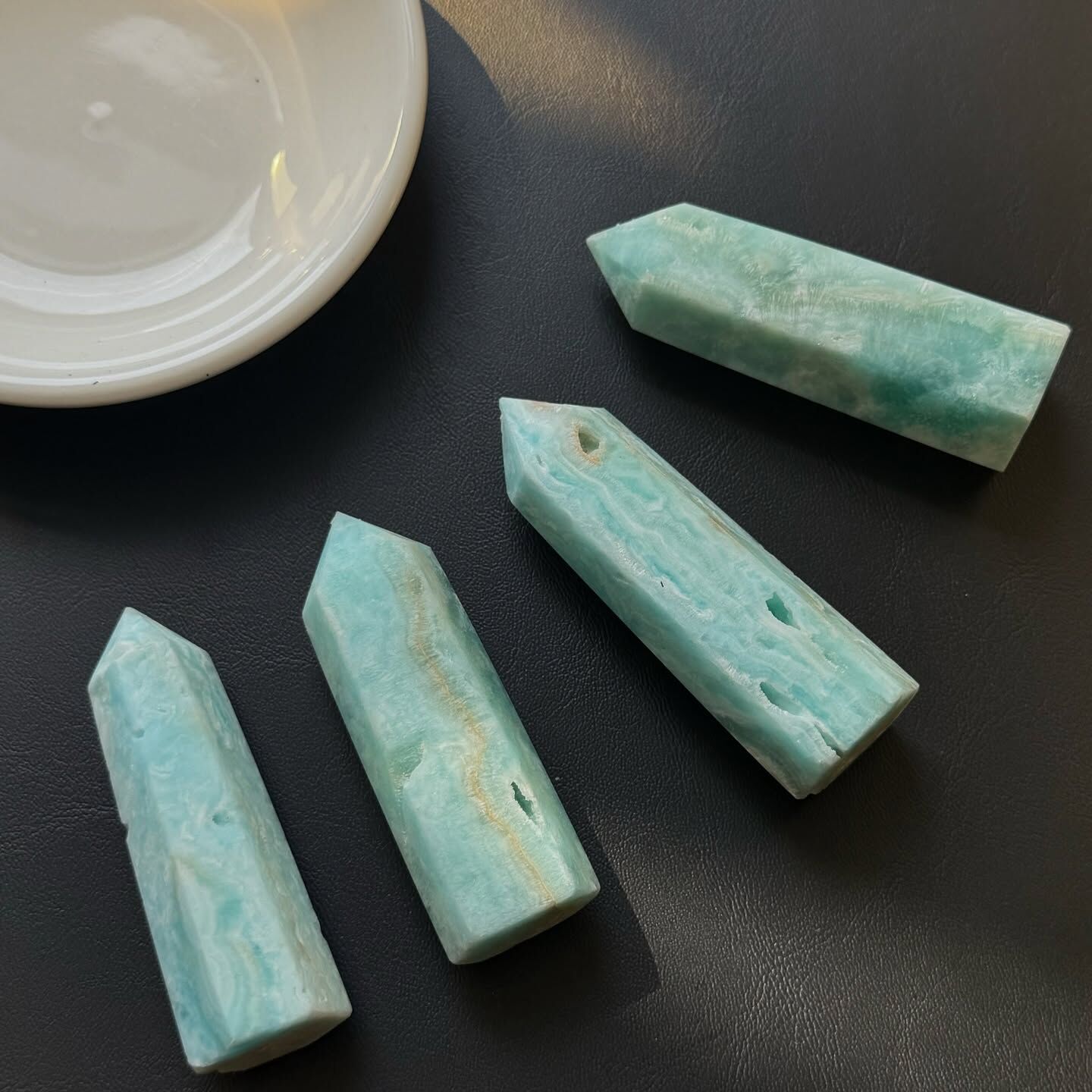 [原石] 藍色異極礦 水晶柱