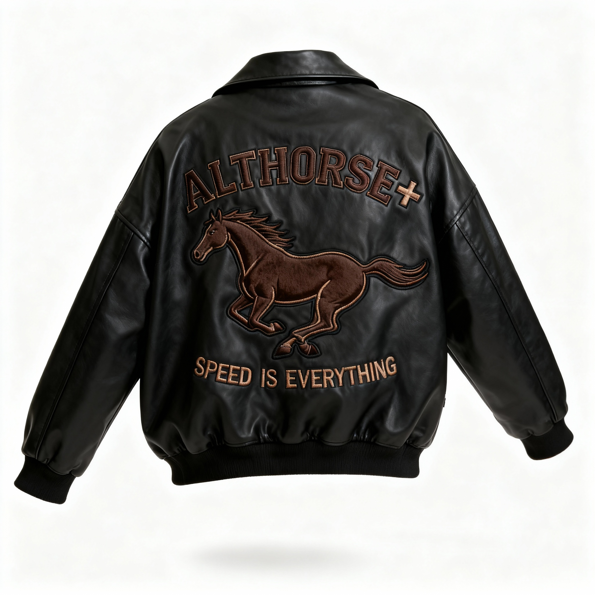 AH 極速野馬 真皮飛行夾克