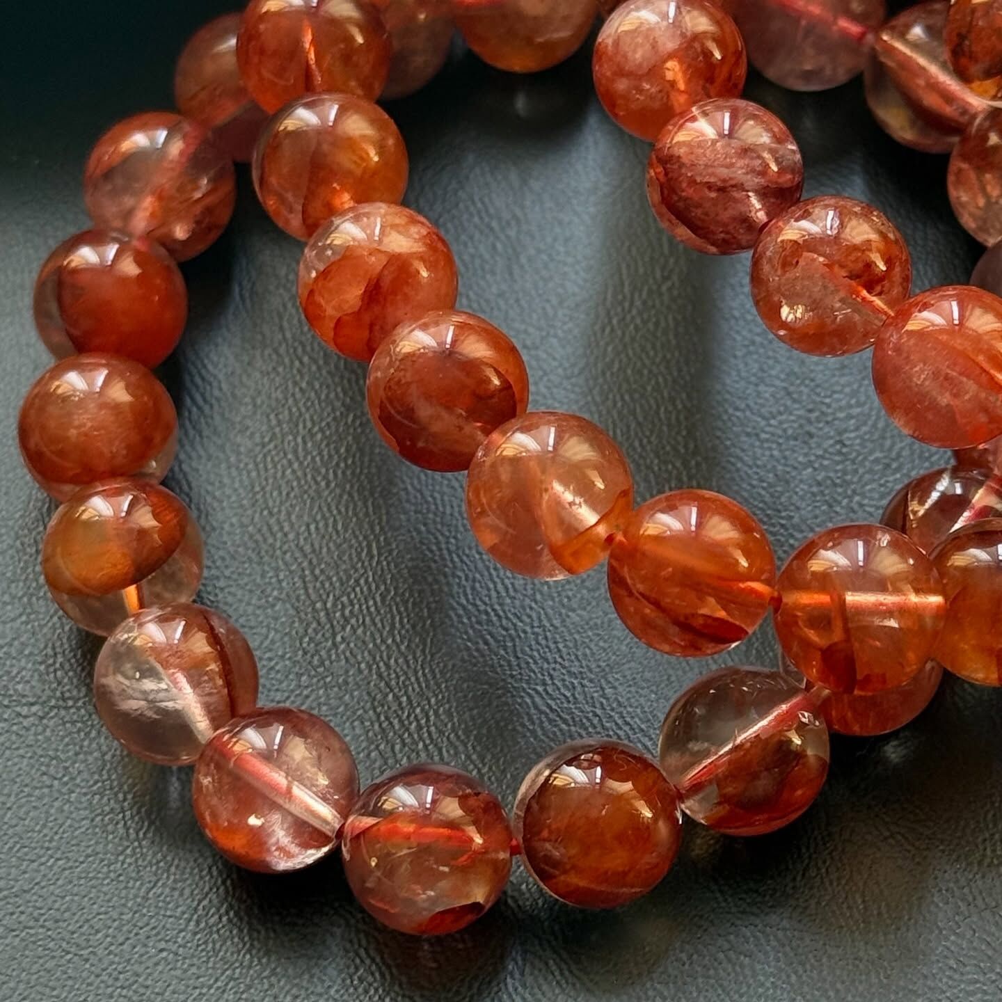 [原石] 高等級 紅膠花石英 水晶手串