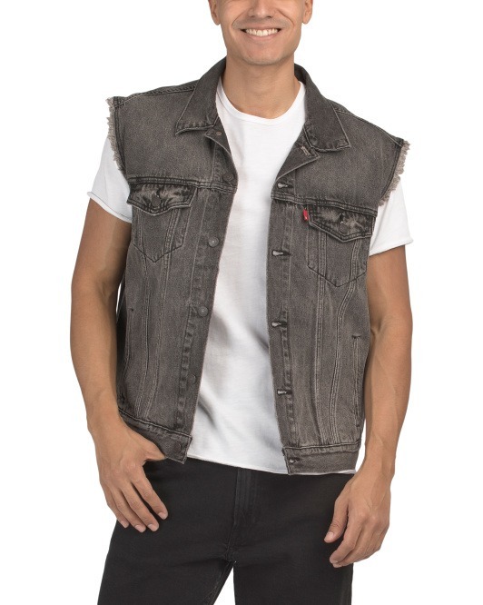 【直播】Levis LL1126616 Relaxed Trucker 男裝牛仔背心