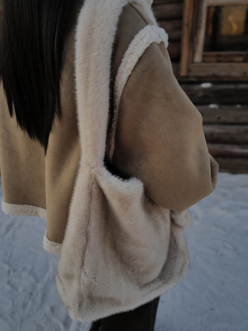 豹毛附小包購物袋*3色