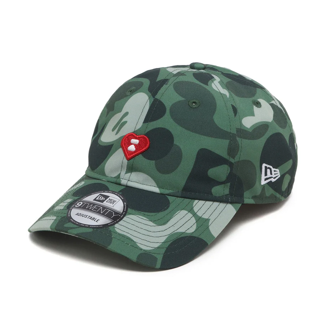 2025AW BAPE A BATHNIG APE APEE ROSSOVER NEW ERA CAMO BASEBALL CAP 迷彩 愛心 老帽 帽子 棒球帽 現貨 CL73-280-901