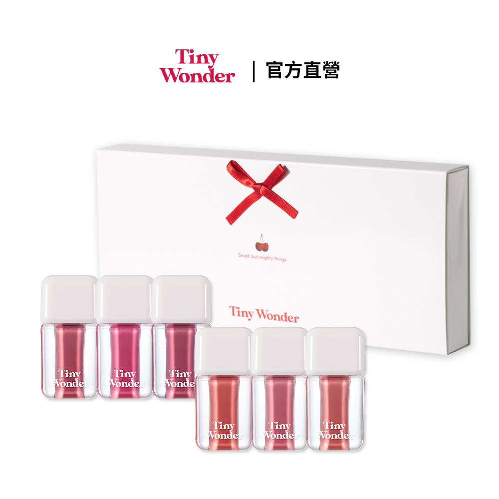 【Tiny wonder】水潤光感唇釉 6色禮盒組 (3.4g*6)