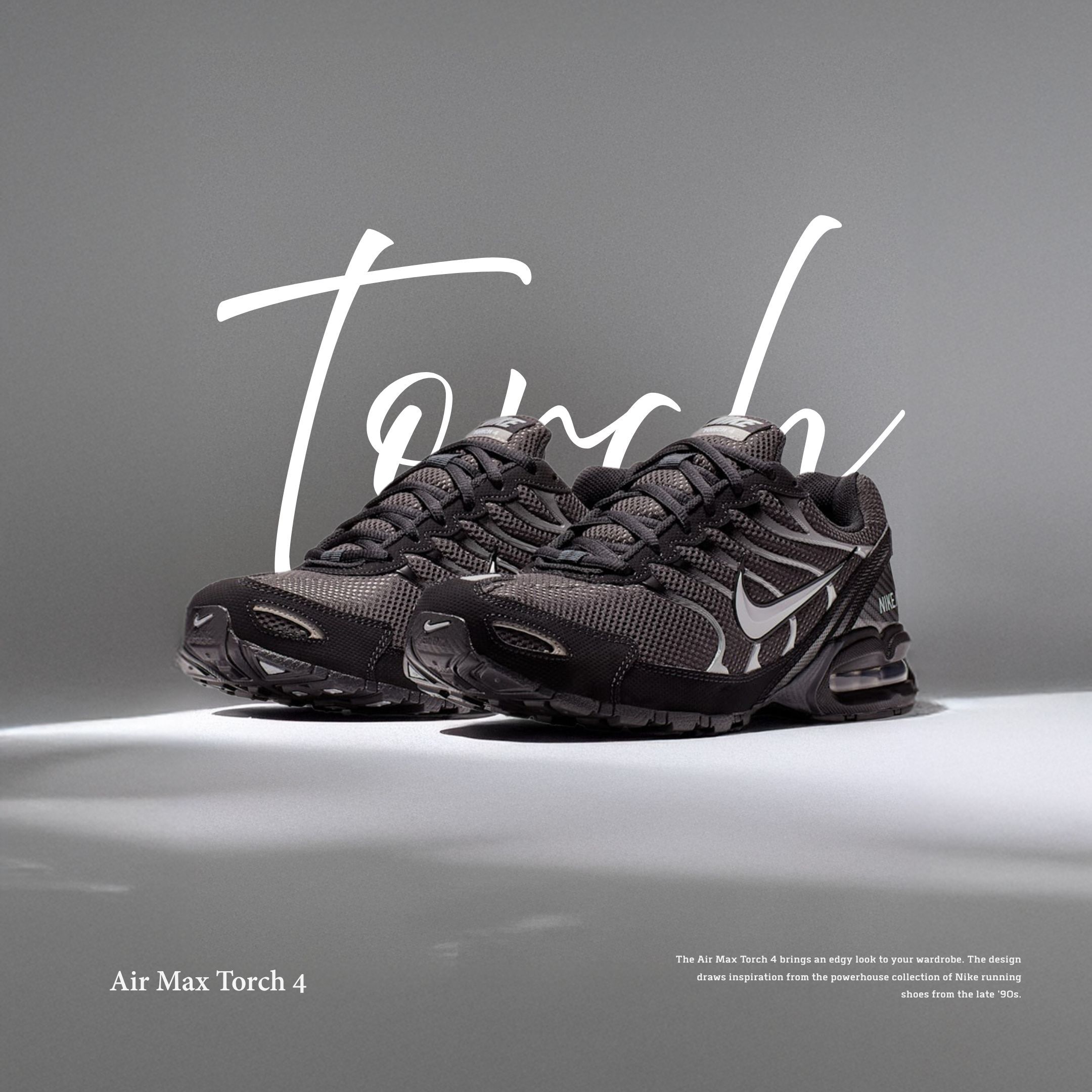 NICEDAY 代購 Nike Air Max Torch 4 銀黑 黑銀 灰銀 鐵灰 復古 未來 男鞋 慢跑鞋 343846-012