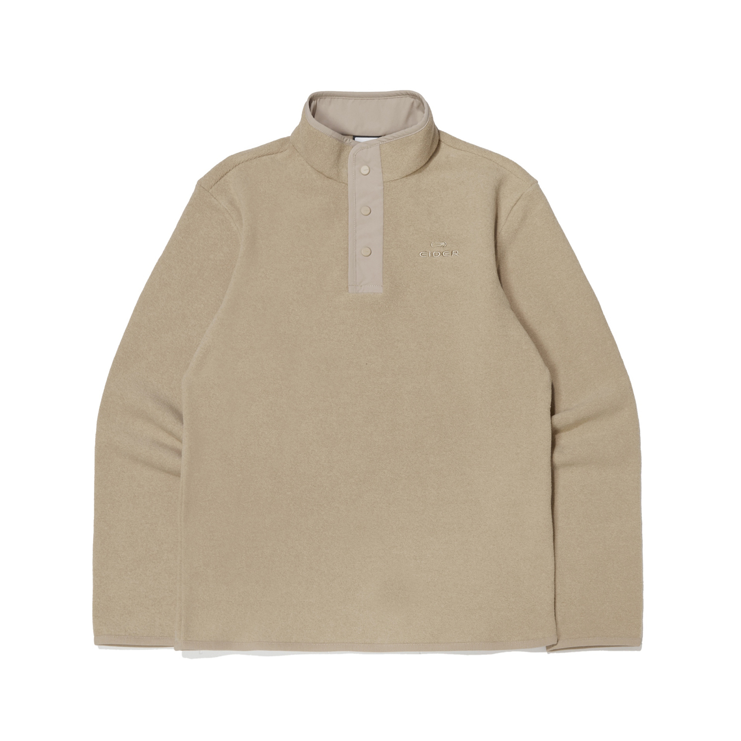 【EIDER】女立領抓絨保暖長袖上衣 / 23EDWW23201-[深卡其]