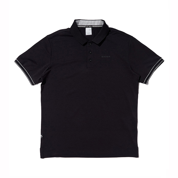 【EIDER】男涼感短袖POLO衫 / 23EDMM23237-[黑]