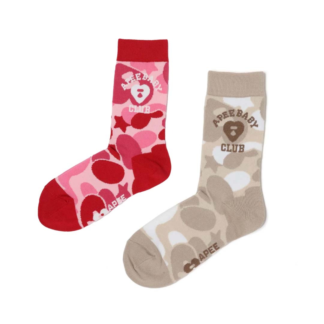 2025AW BAPE A BATHNIG APE APEE CAMO SOCKS #2 愛心 迷彩 長襪 襪子 現貨 CL70-284-318