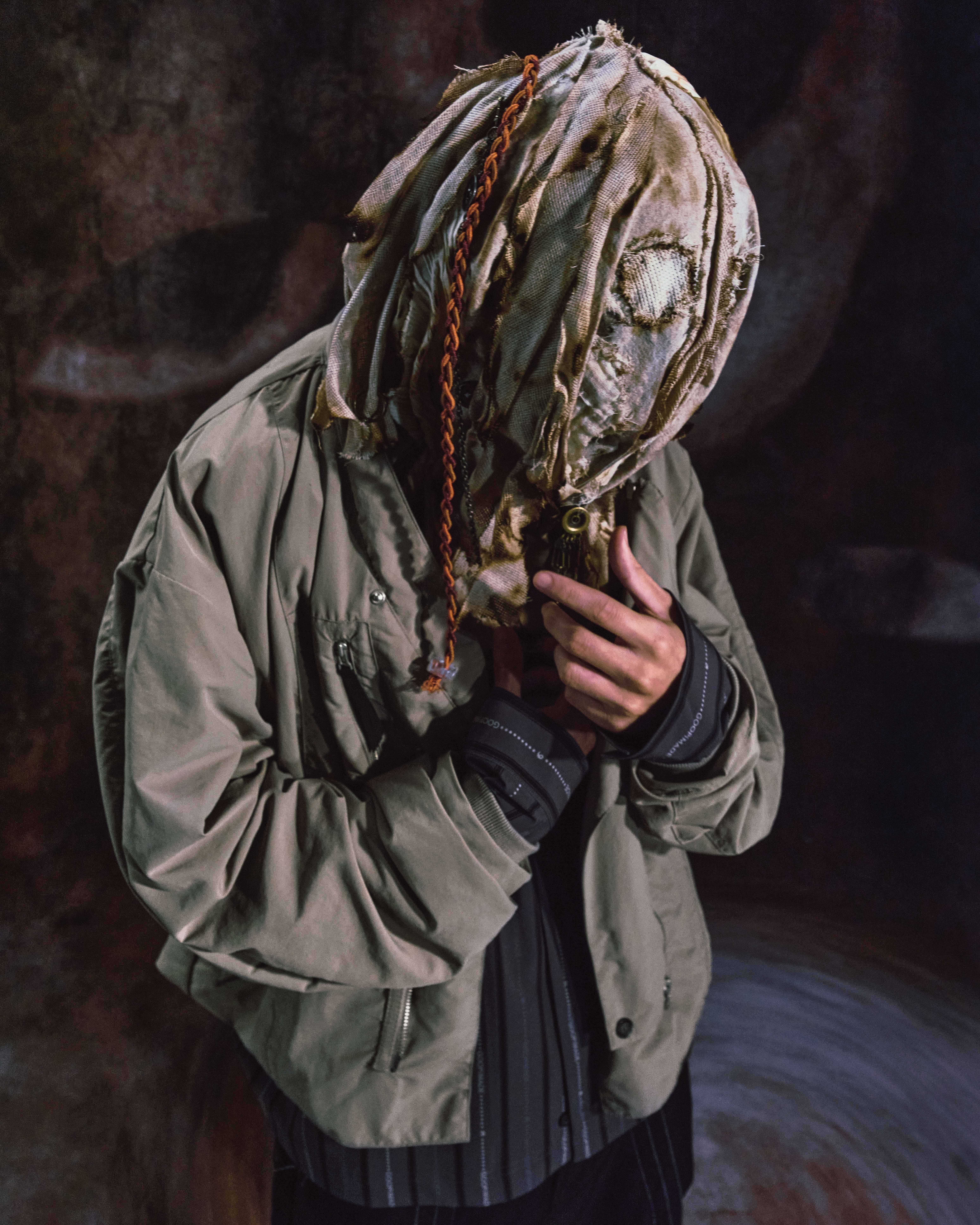 GOOPiMADE 9th - “EXP-DLC” Short Kimono Jacket - Khaki