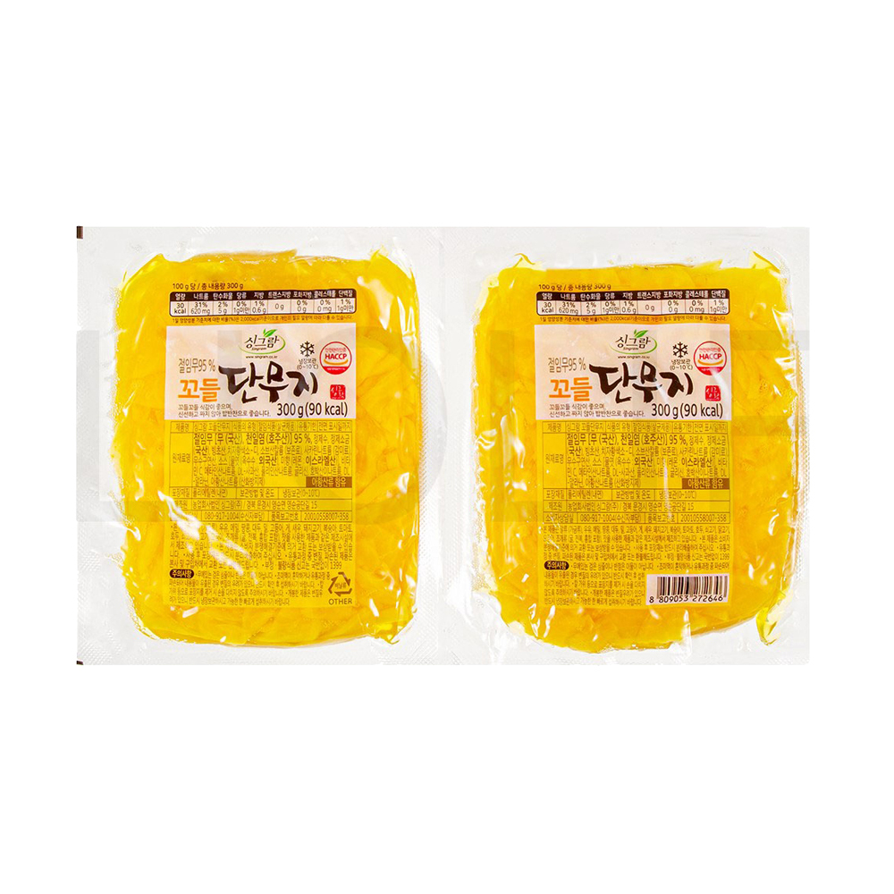 【BK SHOP】韓國醃漬脆黃蘿蔔片300Gx2