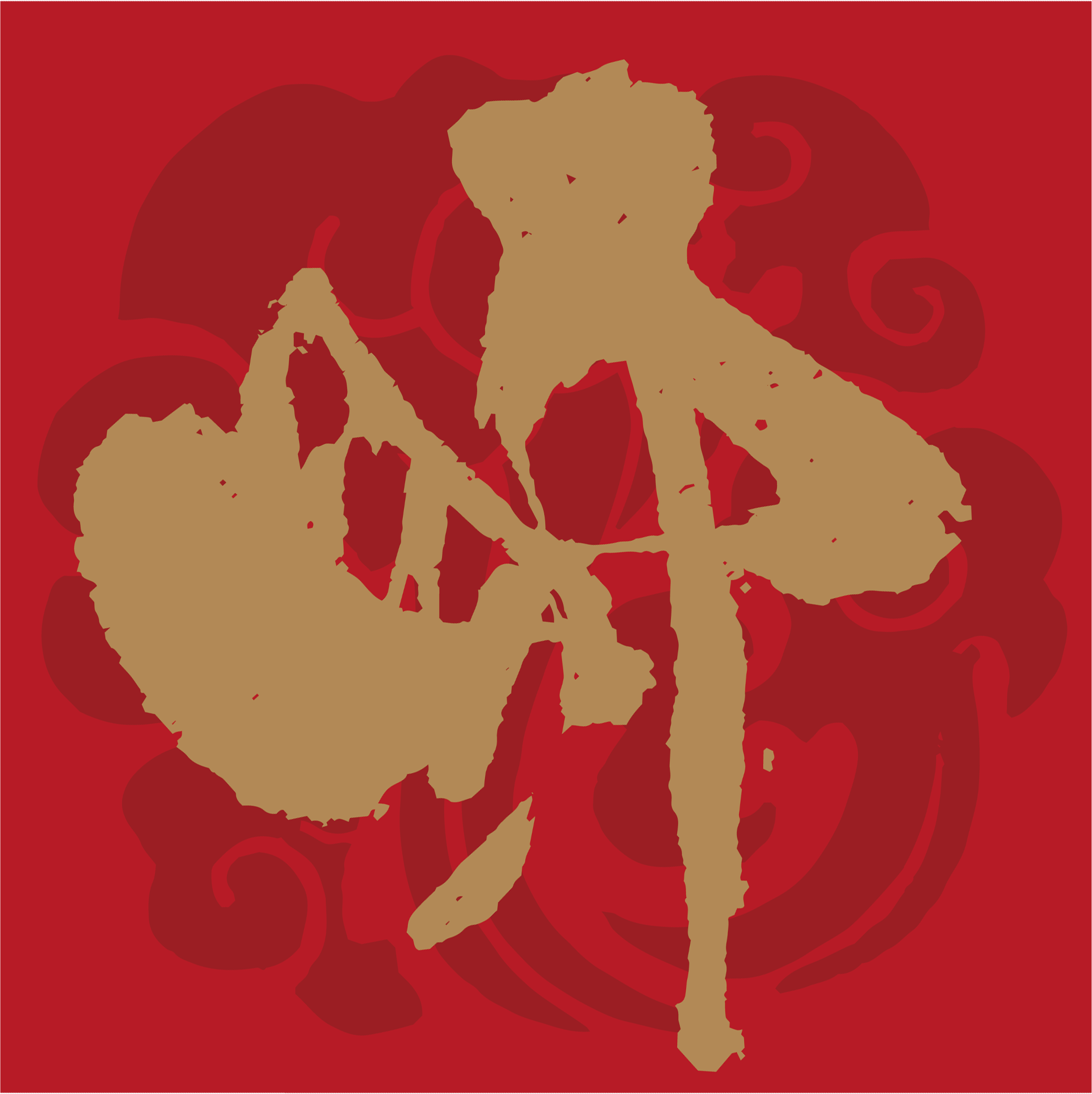 春聯_財 (炫金) ｜ 財富自由・利路亨通 - ArtLife開運數字油畫【DR184】