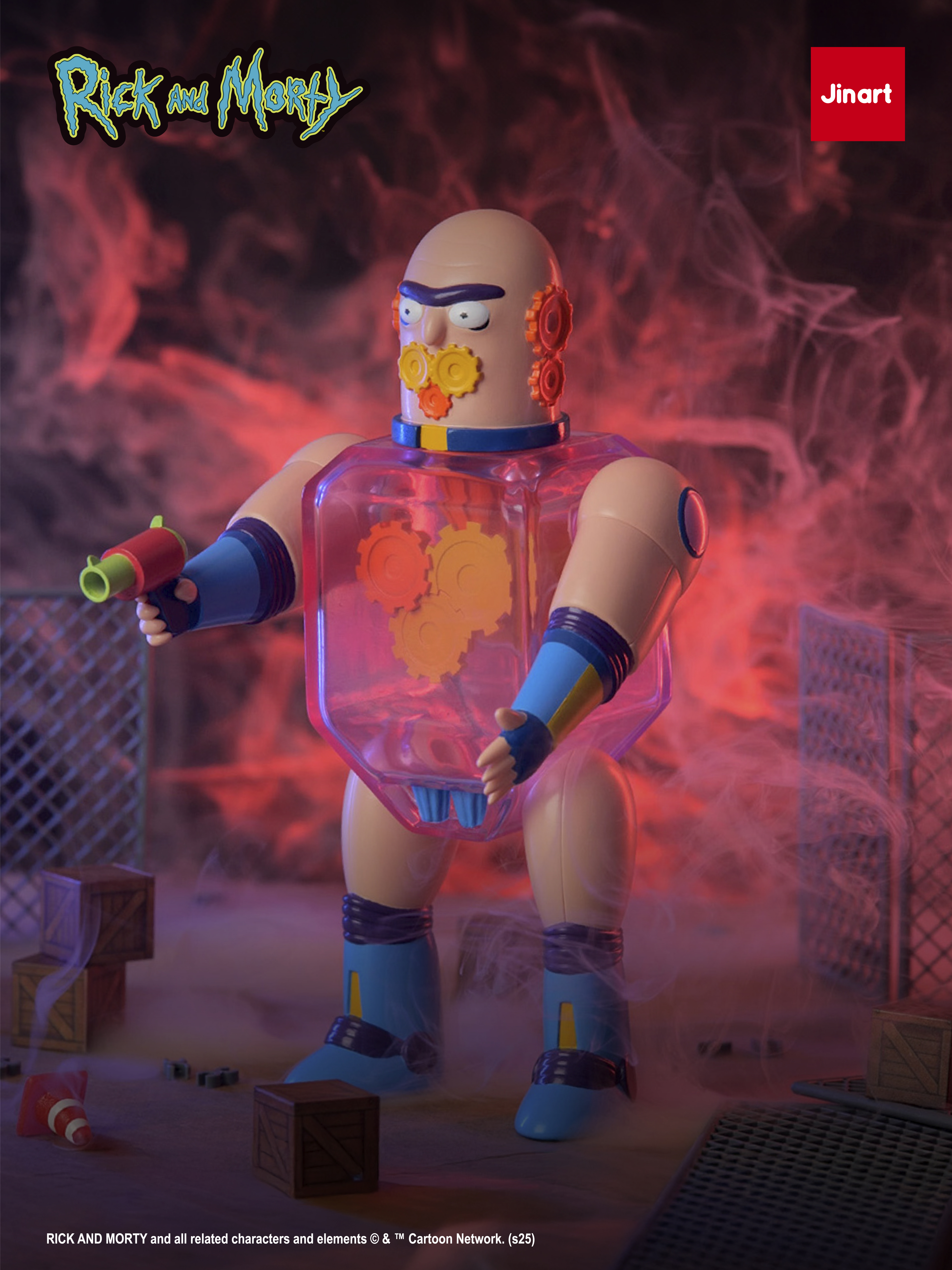 【2026年06月預購】JINART x 瑞克與莫蒂-GEARHEAD Es Revolio Clockberk Jr.軟膠公仔