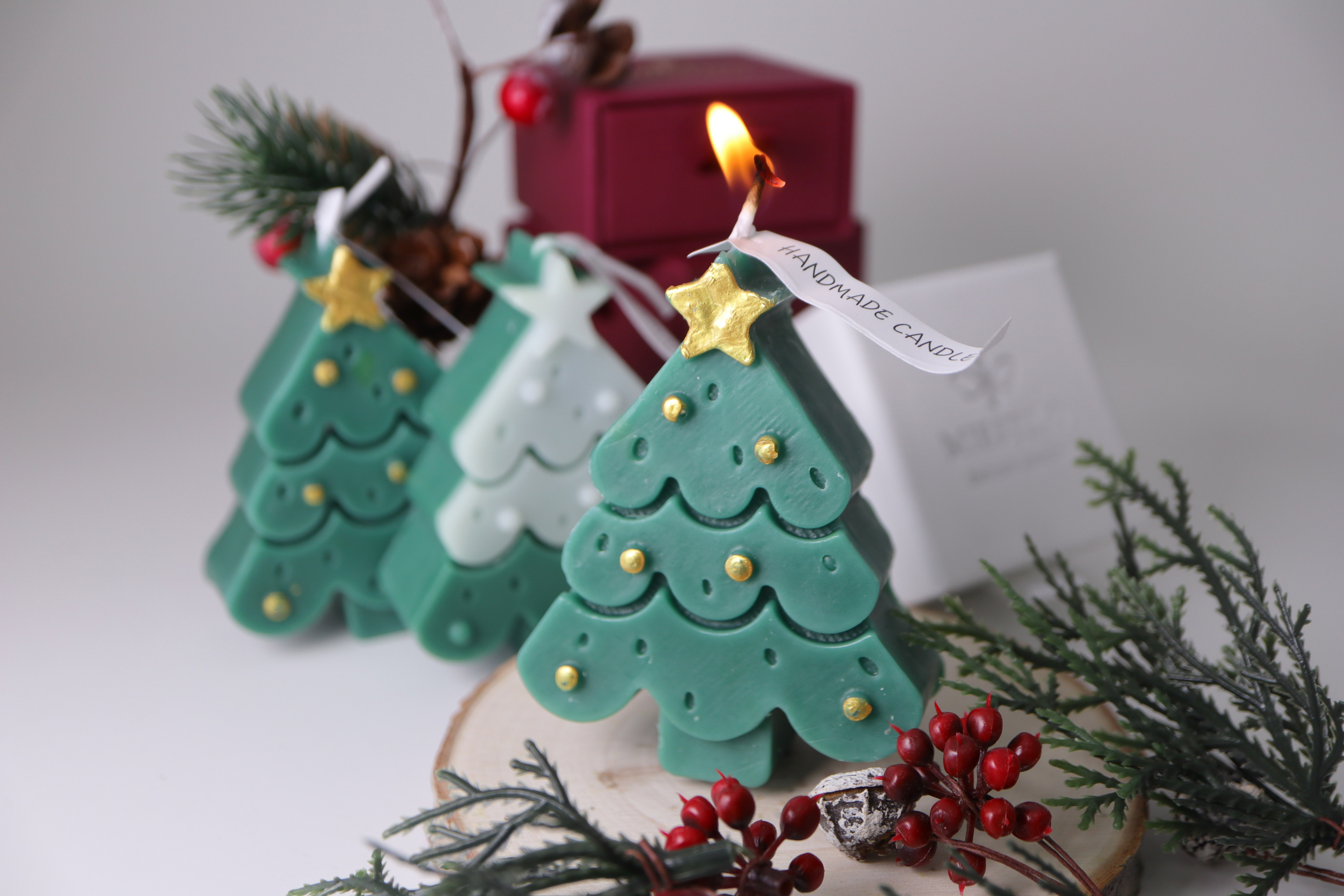 【聖誕香氛蠟燭禮盒包裝組】|Miestilo Jewelry設計師輕珠寶品牌|舒飾質感每一刻