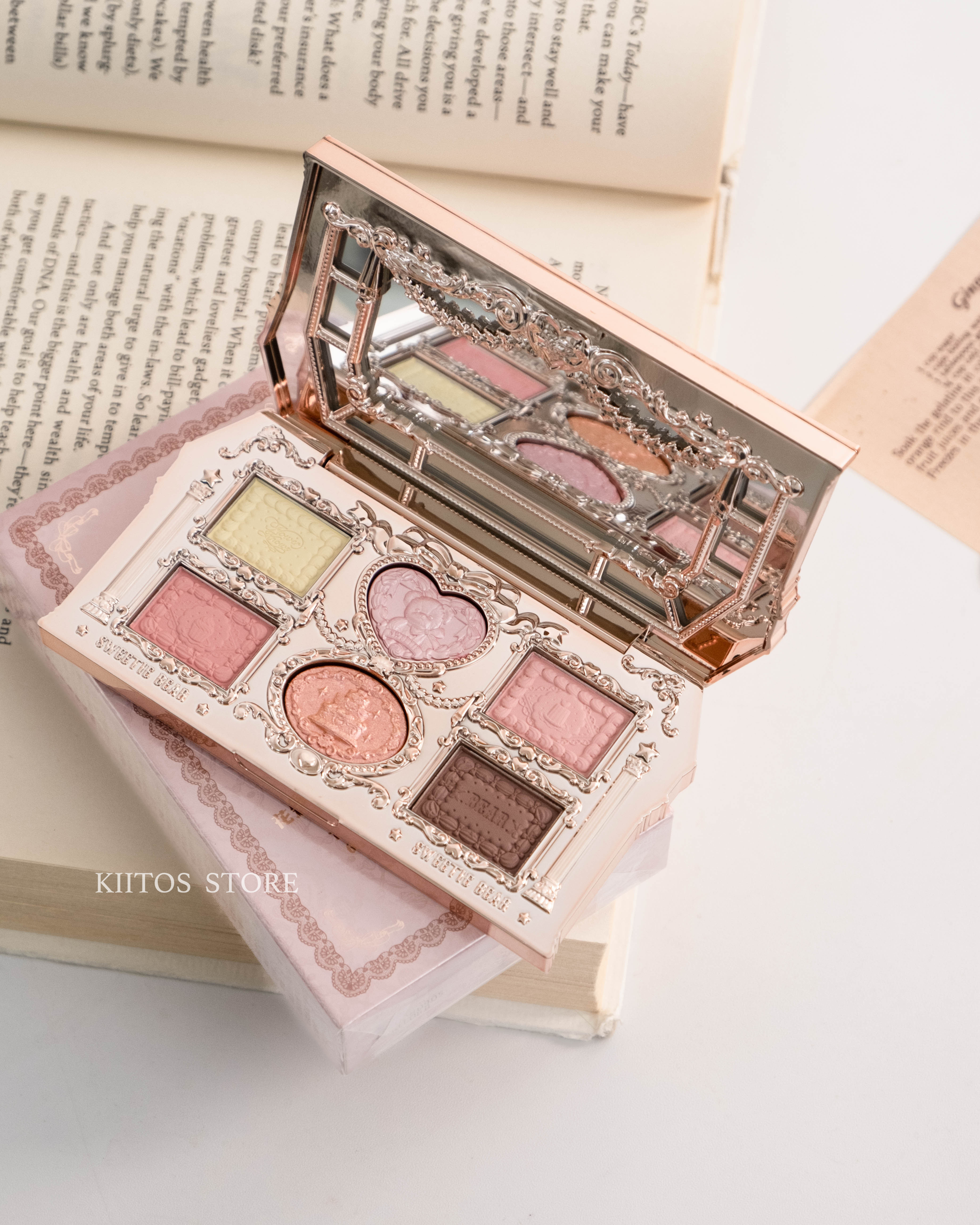 【現貨】Flower Knows 花知曉甜心小熊系列 六色眼影盤啞光珠光盤 新手日常通勤6.5g