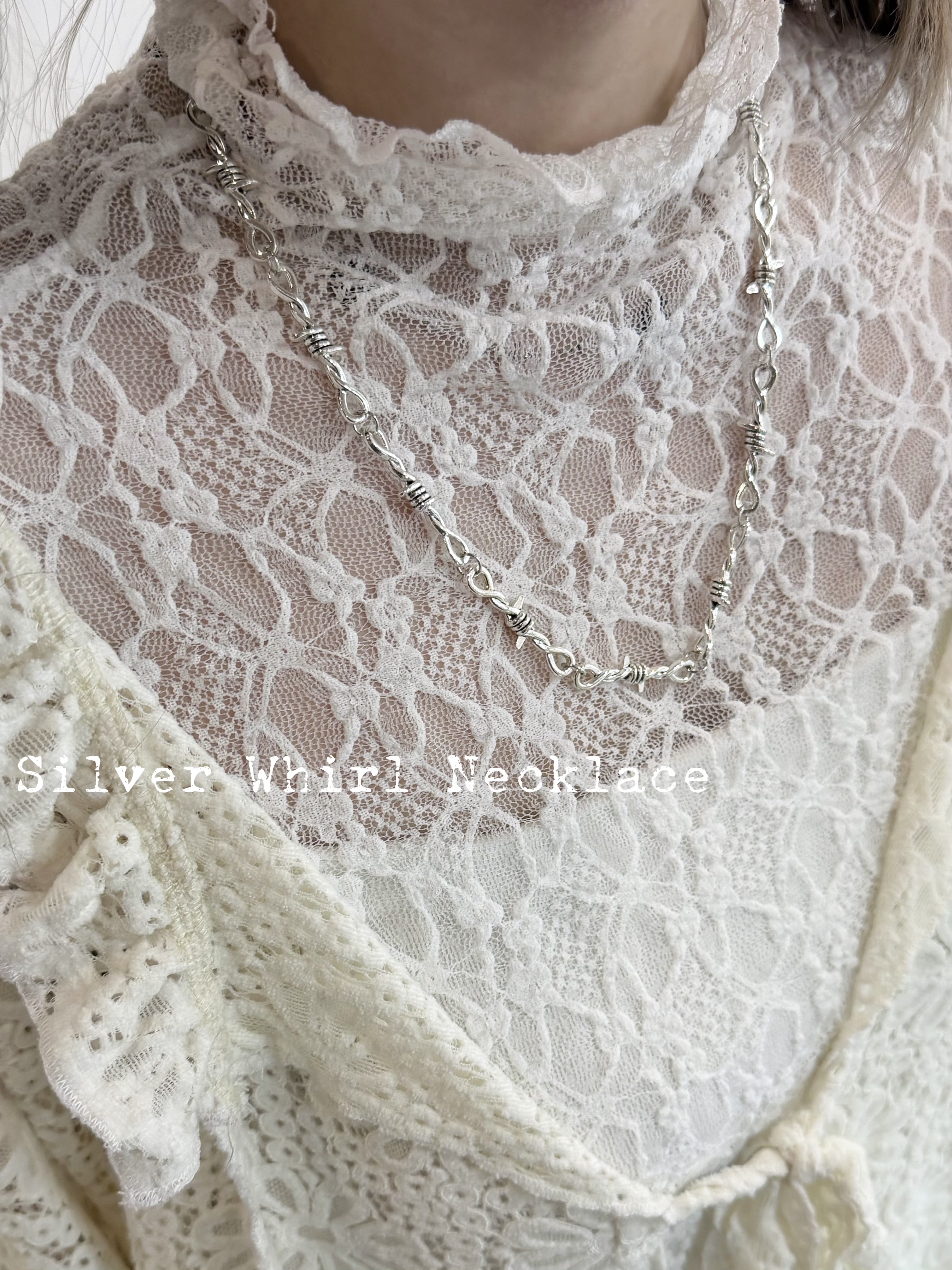 [ 𝚀𝚞𝚎𝚜𝚝𝚒𝚘𝚗_𝙷𝚊𝚗𝚍𝚖𝚊𝚍𝚎 本地設計 ] 𝚂𝚕𝚒𝚟𝚎𝚛 𝚆𝚑𝚒𝚛𝚕 𝙽𝚎𝚌𝚔𝚕𝚊𝚌𝚎