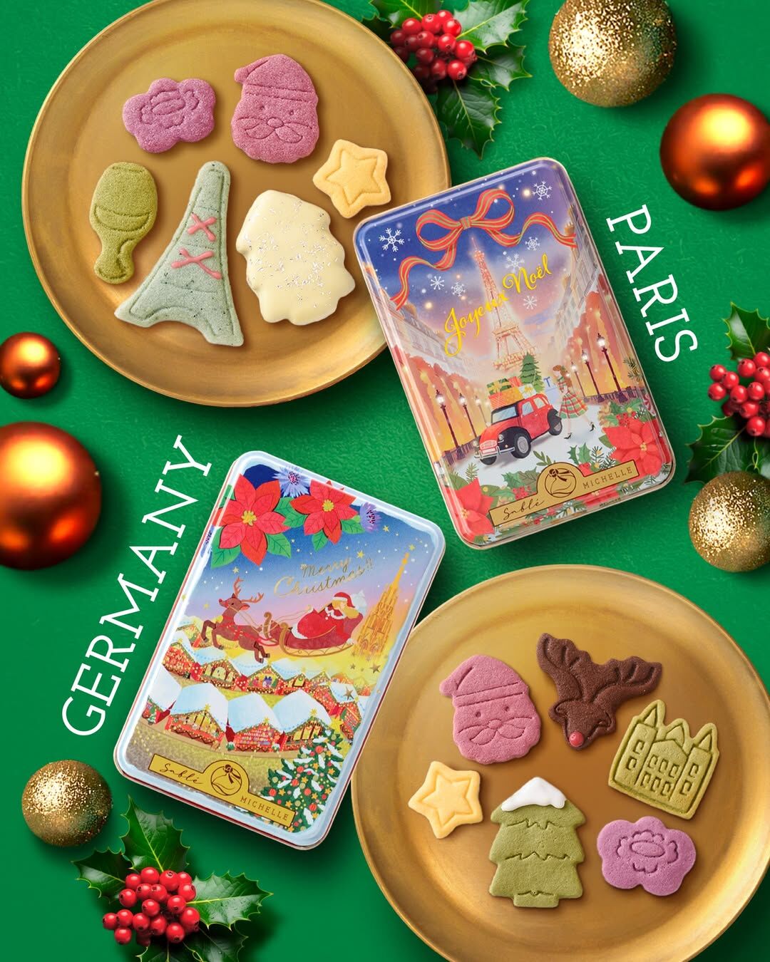 【聖誕限定】Sablé MICHELLE 聖誕國家風景曲奇